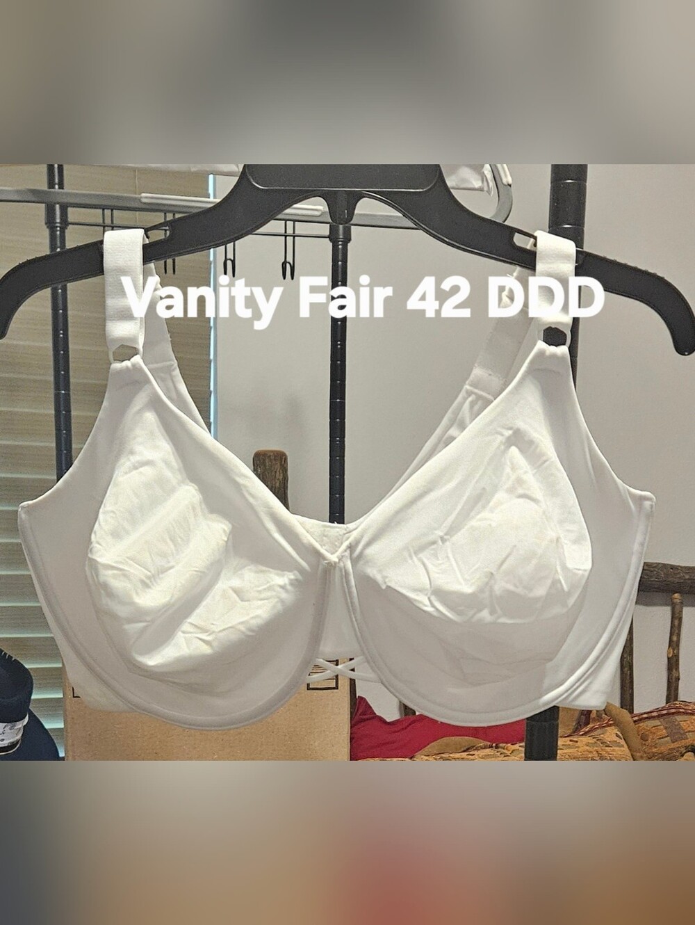 Vanity Fair White Full Coverage Underwire Bra - DDD Cup